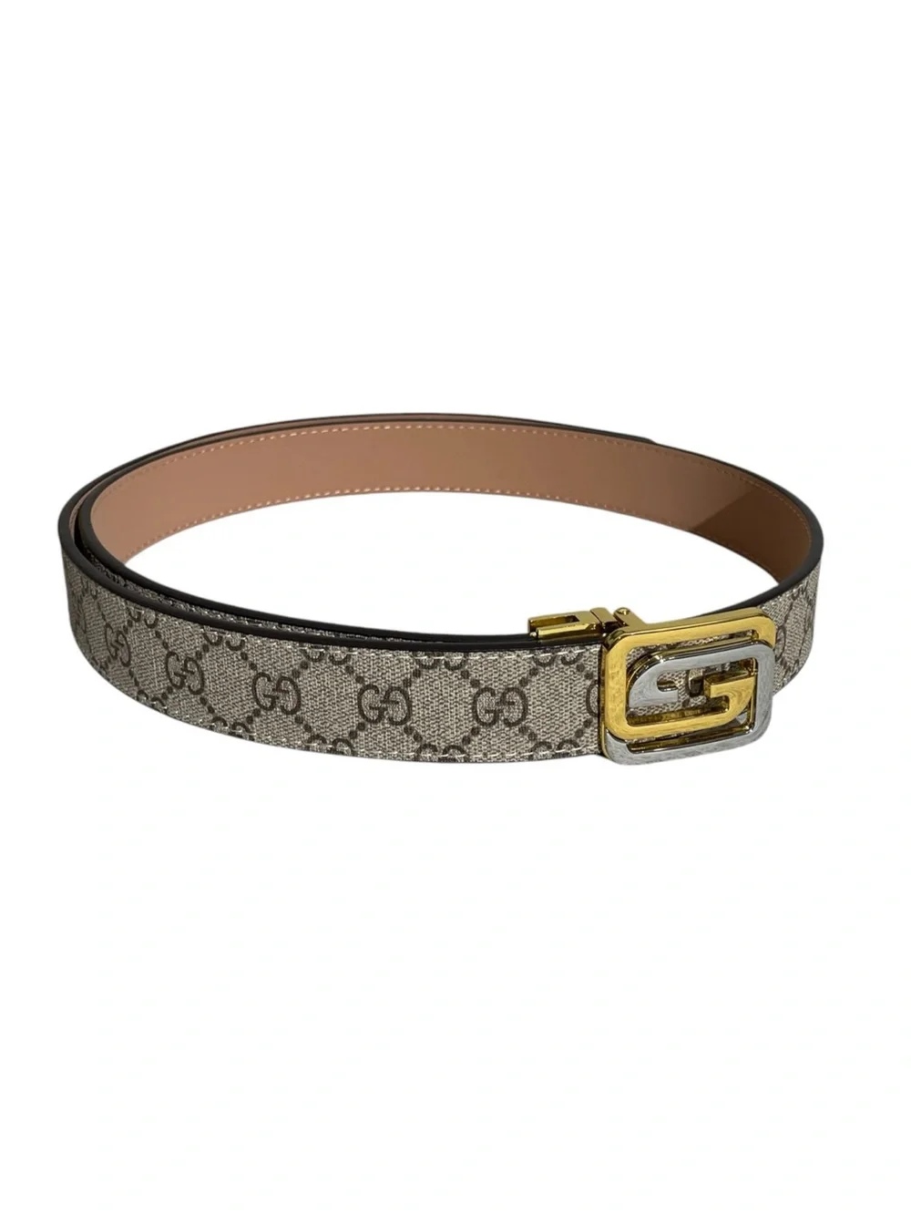 🤎 Elegant Belt with Two-Tone Buckle 🤎